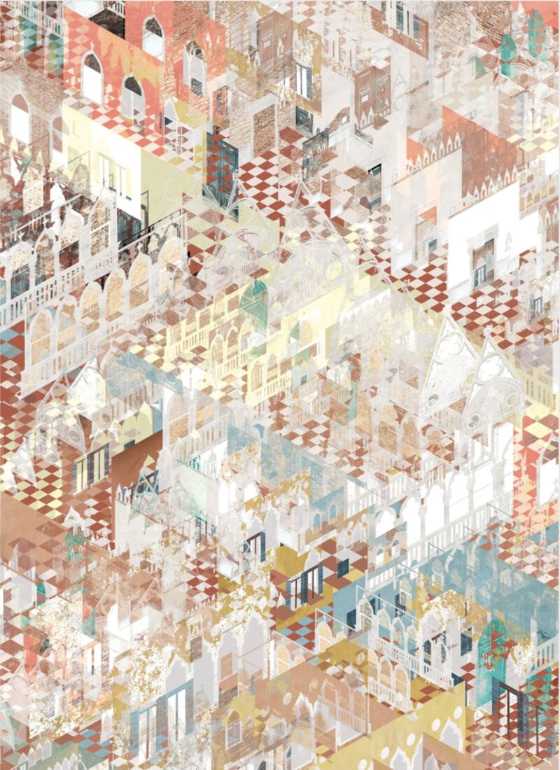 Venetian Palimpsest  - a Digital Art by Olympia Simopoulou